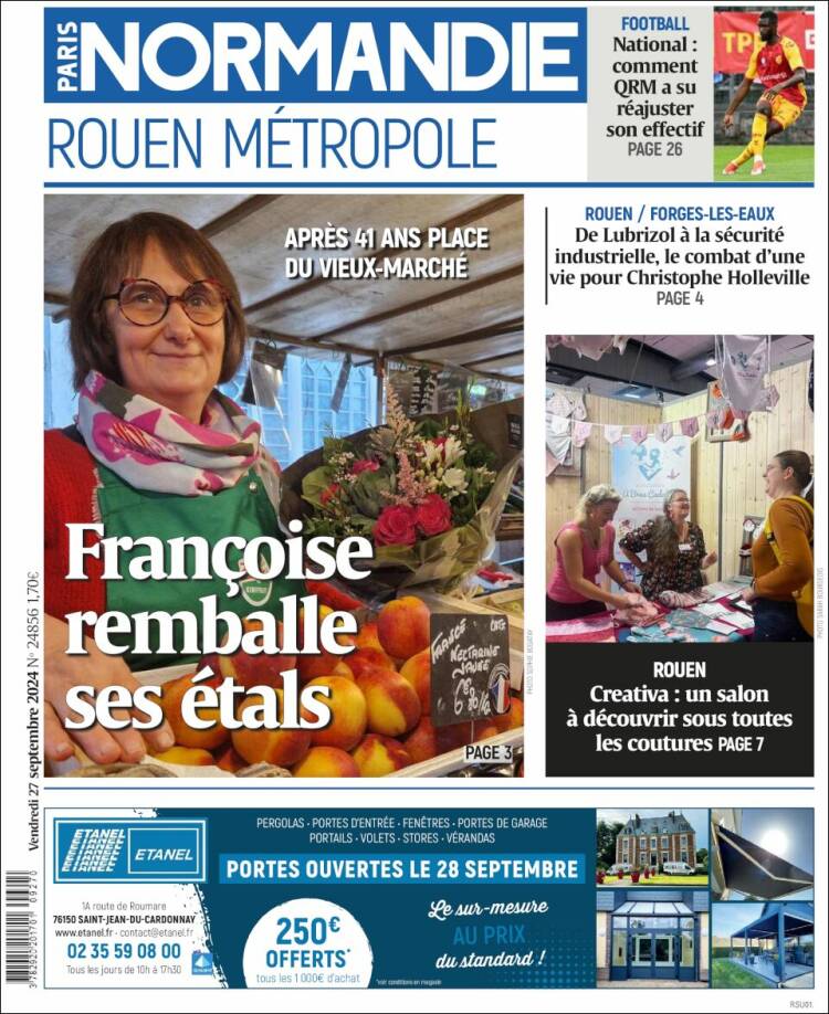 Portada de Paris Normandie (Francia)