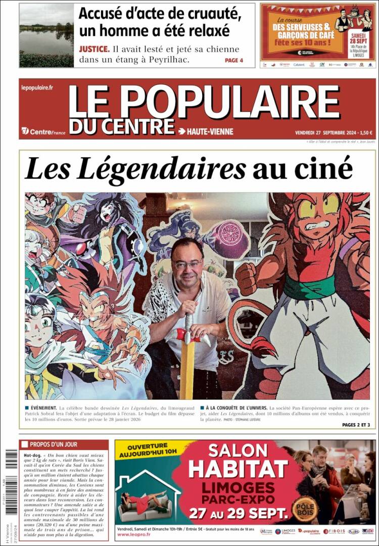 Portada de Le Populaire du Centre (Francia)