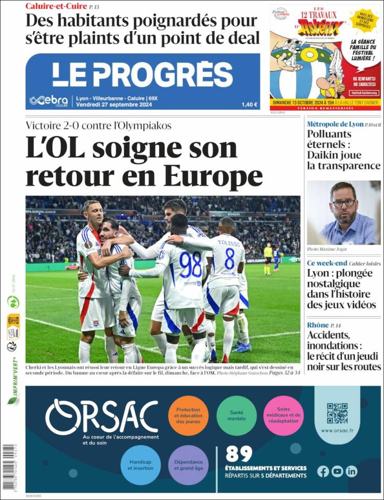 Portada de Progres de Fecamp (Francia)
