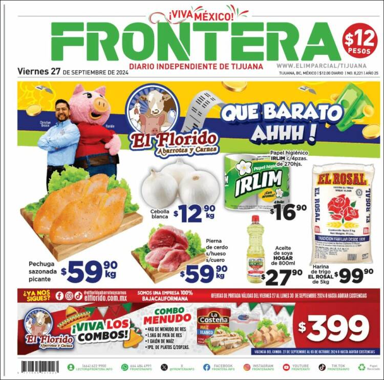 Portada de Frontera (México)