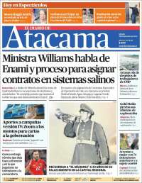 Portada de Diario de Atacama (Chile)