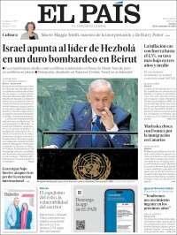 Portada de El País (España)