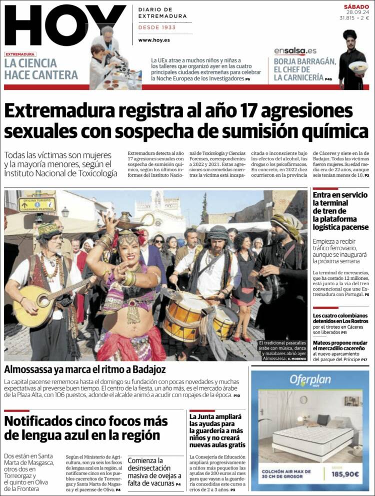 Portada de Hoy - Caceres (España)