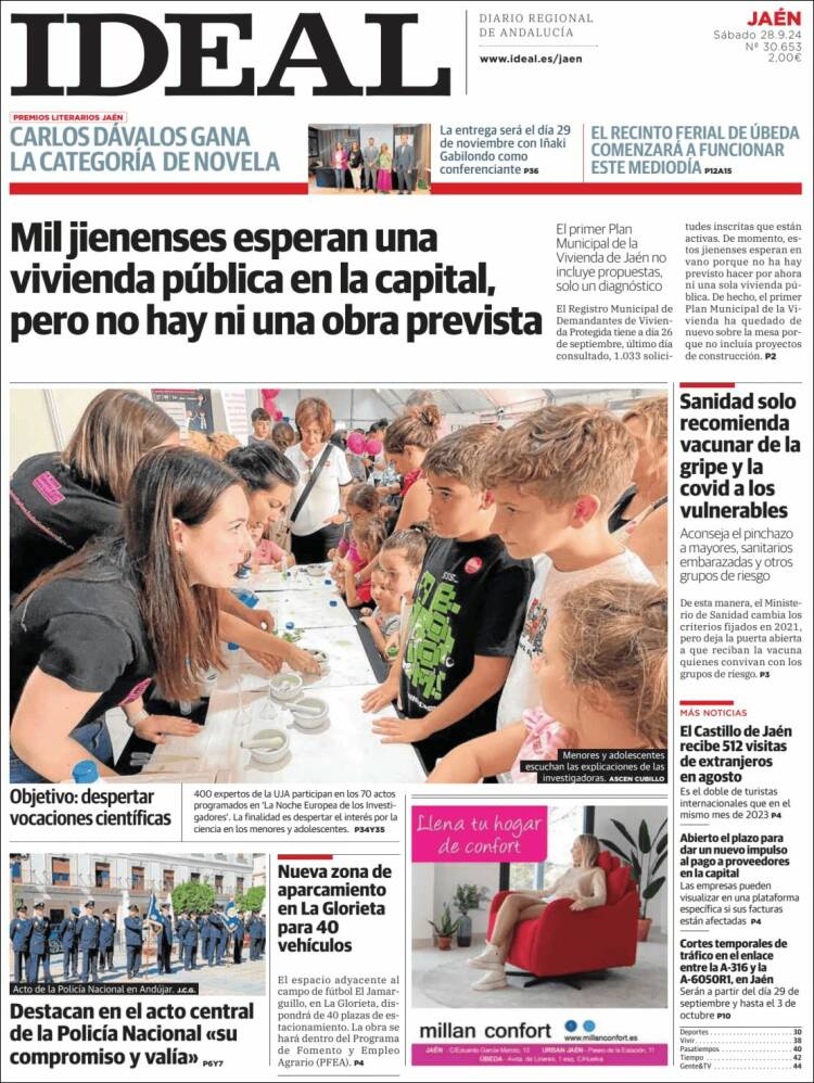 Portada de El Ideal de Jaén (España)