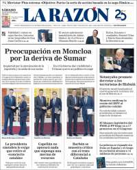 Portada de La Razón (España)