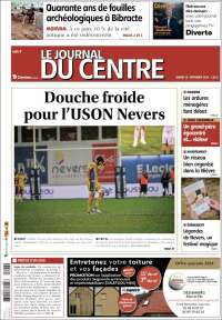 Portada de Le Journal du Centre (Francia)