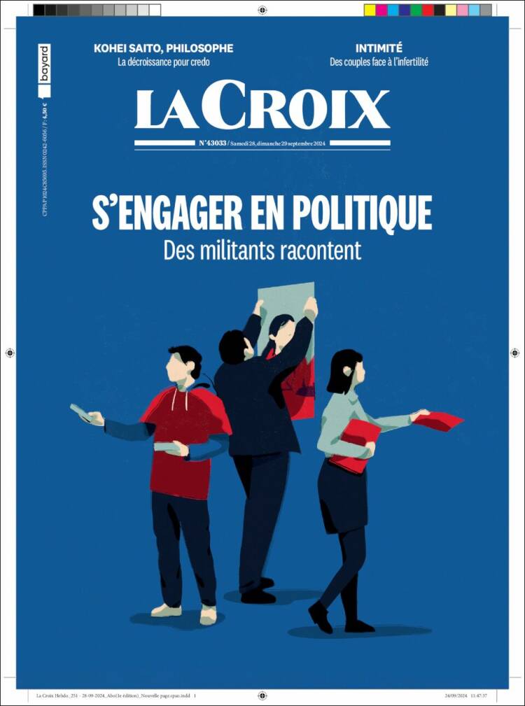 Portada de La Croix (Francia)