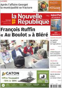 Portada de La Nouvelle Republique (Francia)