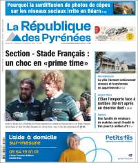 Portada de La République des Pyrénées (Francia)