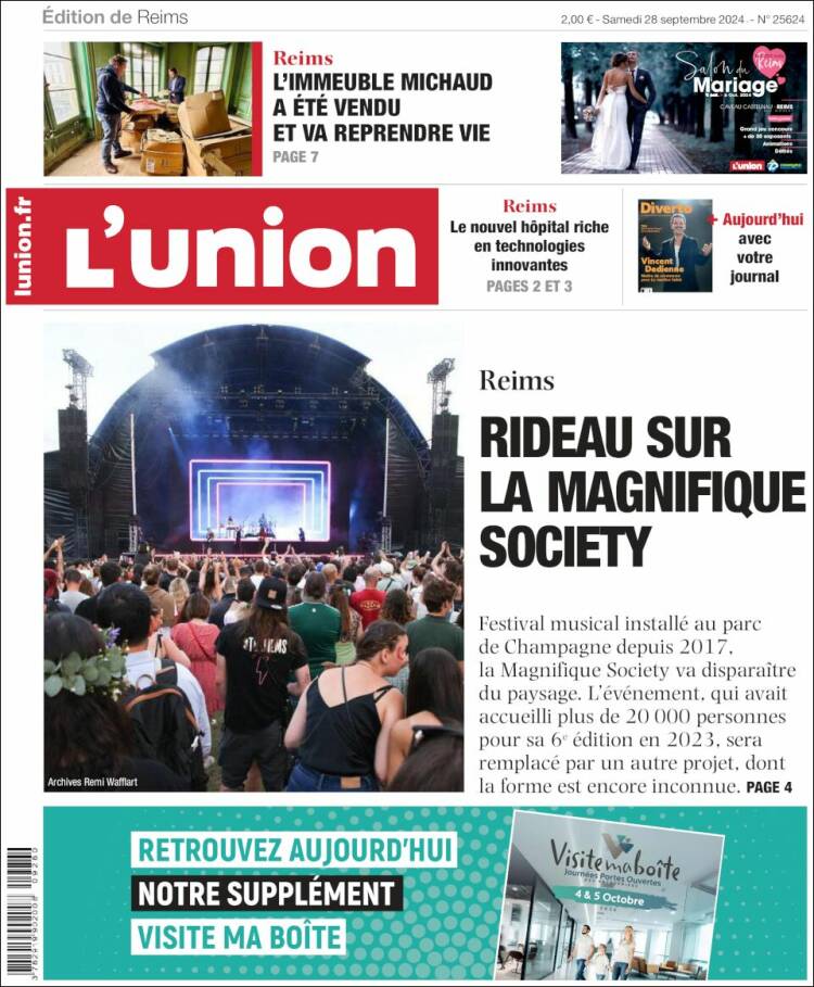 Portada de L'Union (Francia)