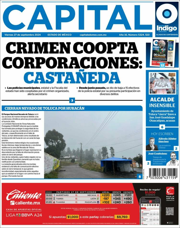 Portada de Capital México (M&eacute;xico)