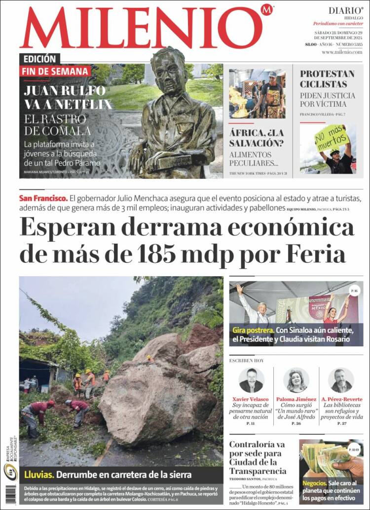 Portada de Milenio de Hidalgo (M&eacute;xico)
