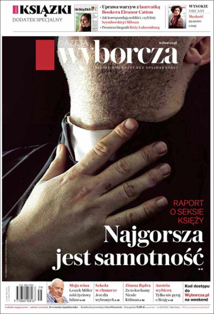 Portada de Gazeta Wyborcza (Polonia)