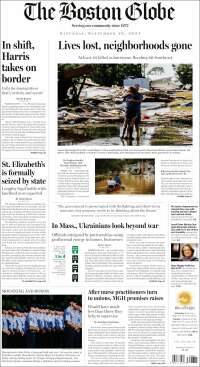 Portada de Boston Globe (USA)