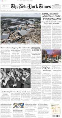 Portada de New York Times (USA)