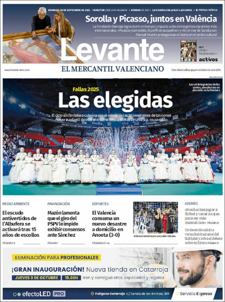 Portada de Levante (España)