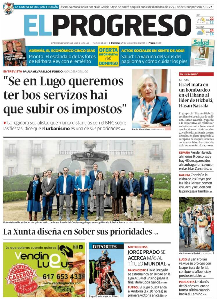 Portada de El Progreso (España)