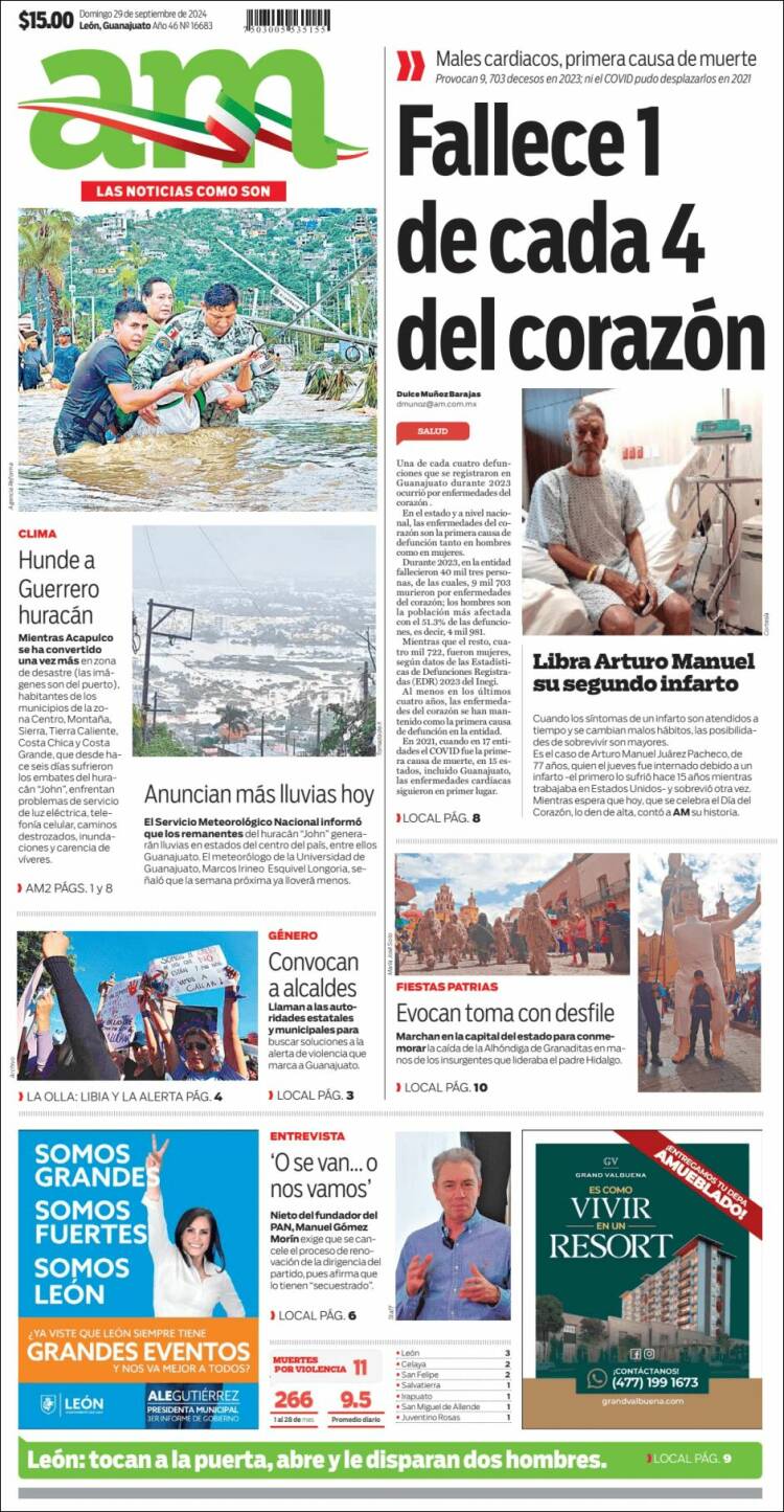 Portada de Al Día A.M. (México)