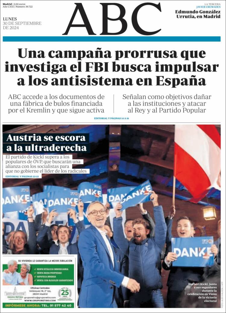 Portada de ABC (España)