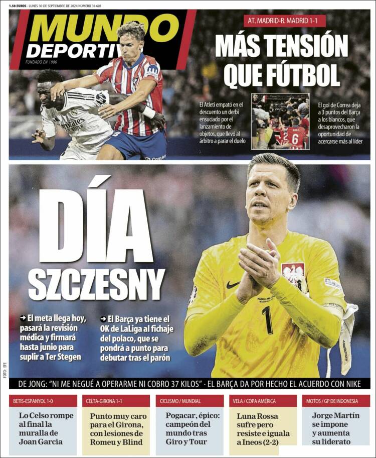 Portada de El Mundo Deportivo (España)