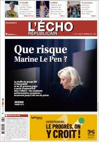 Portada de L'Echo Républicain (Francia)
