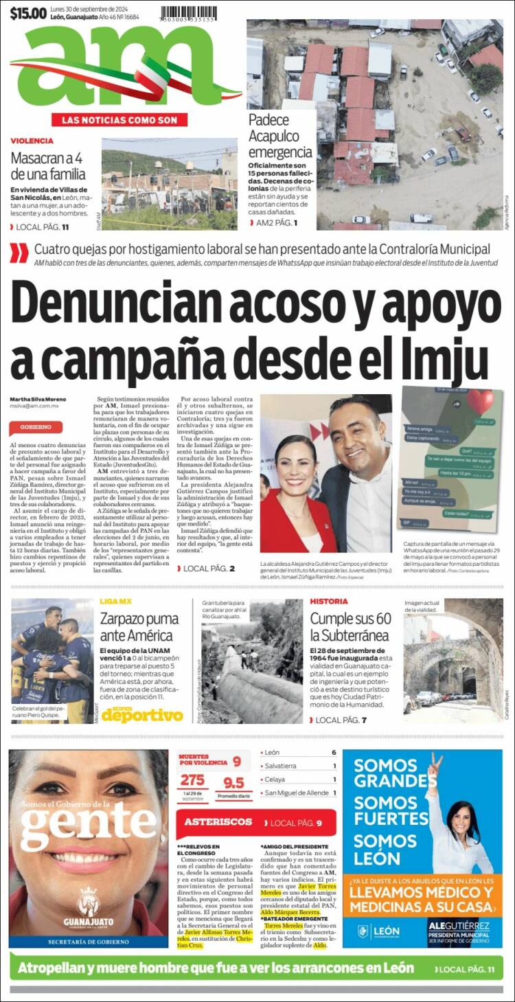 Portada de Al Día A.M. (M&eacute;xico)