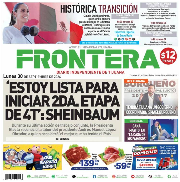 Portada de Frontera (M&eacute;xico)