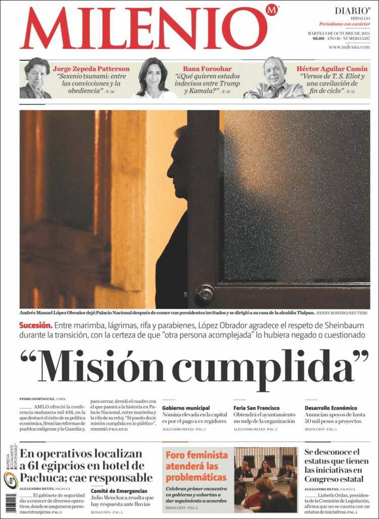 Portada de Milenio de Hidalgo (México)