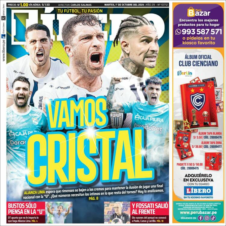 Portada de Líbero (Per&uacute;)