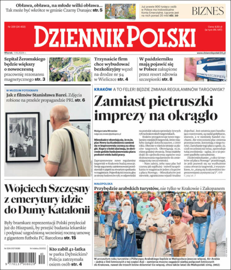 Portada de Dziennik (Polonia)