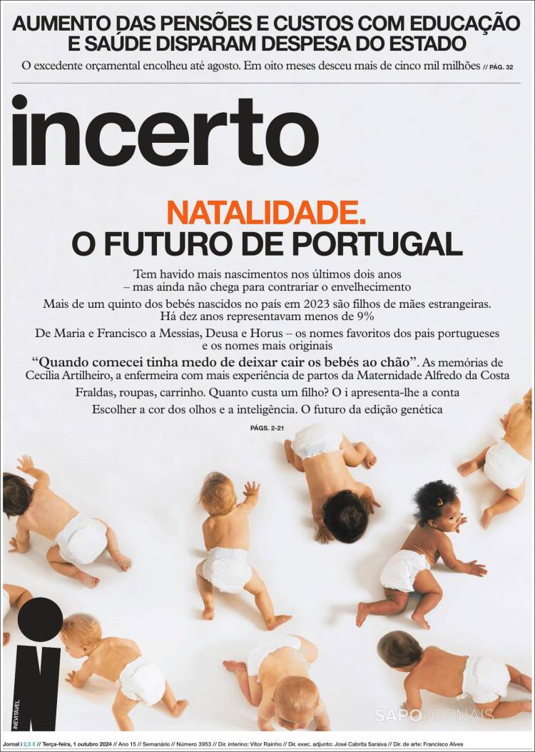 Portada de I - informação (Portugal)