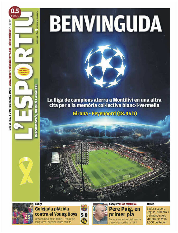 Portada de L'Esportiu : Girona (España)