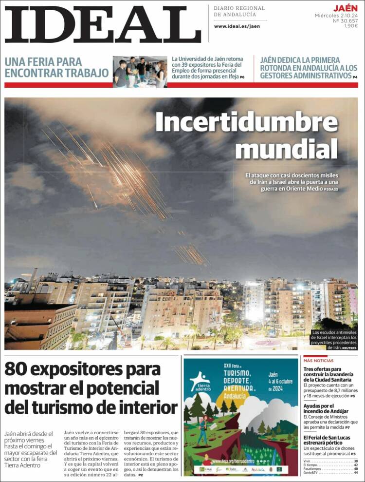 Portada de El Ideal de Jaén (España)