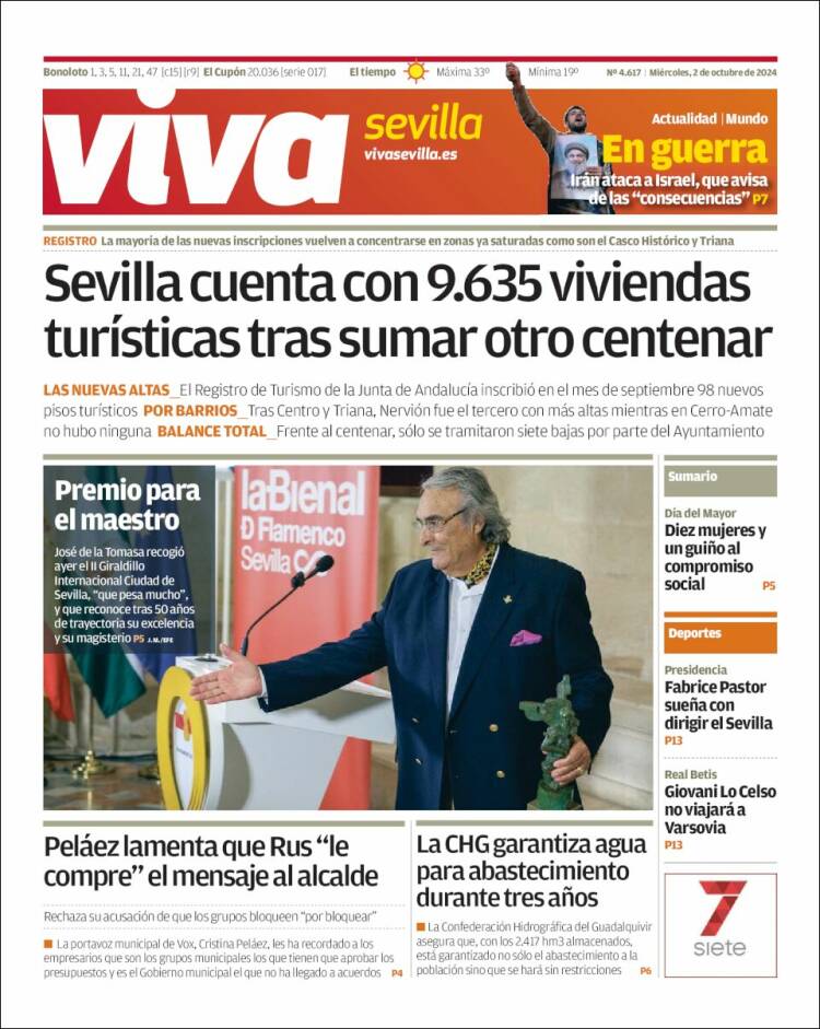 Portada de Viva Sevilla (España)