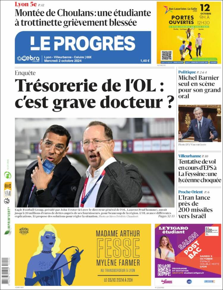 Portada de Progres de Fecamp (Francia)