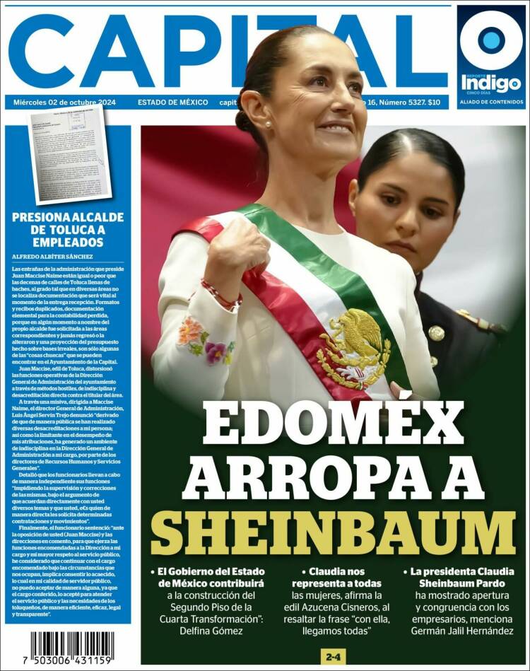 Portada de Capital México (México)