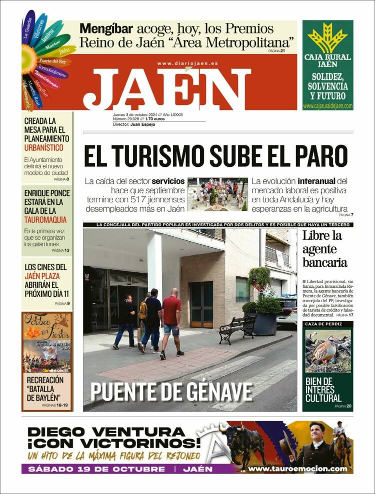 Portada de Diario Jaén (España)