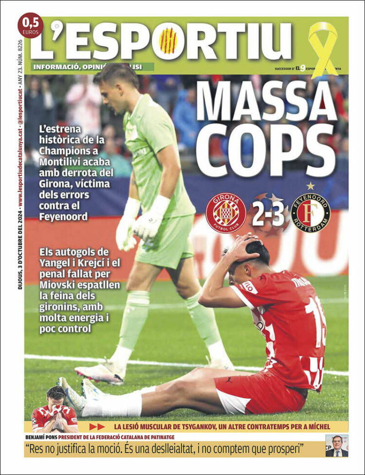 Portada de L'Esportiu : Girona (España)