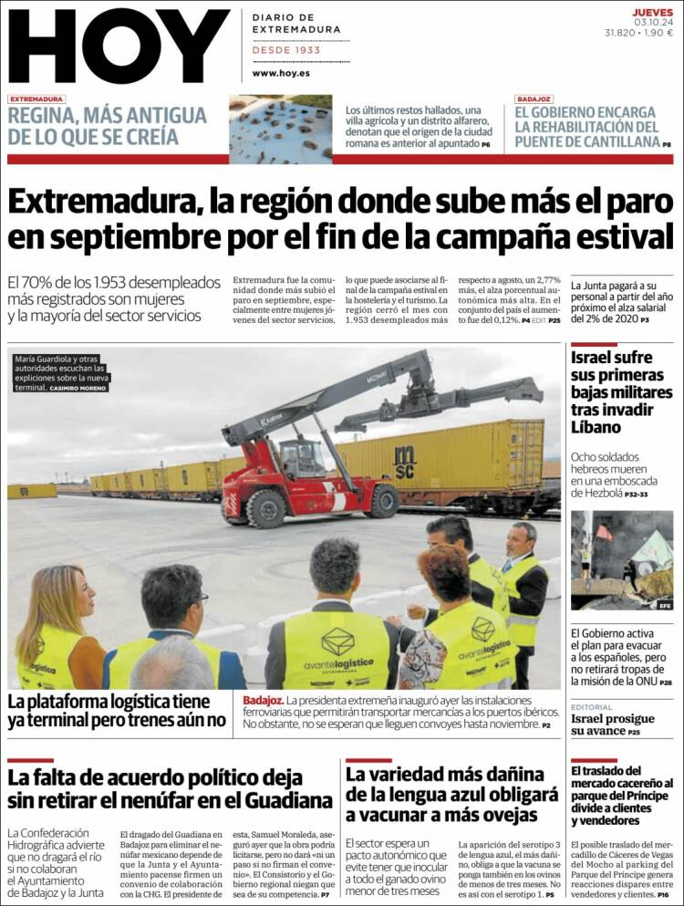 Portada de Hoy - Badajoz (España)