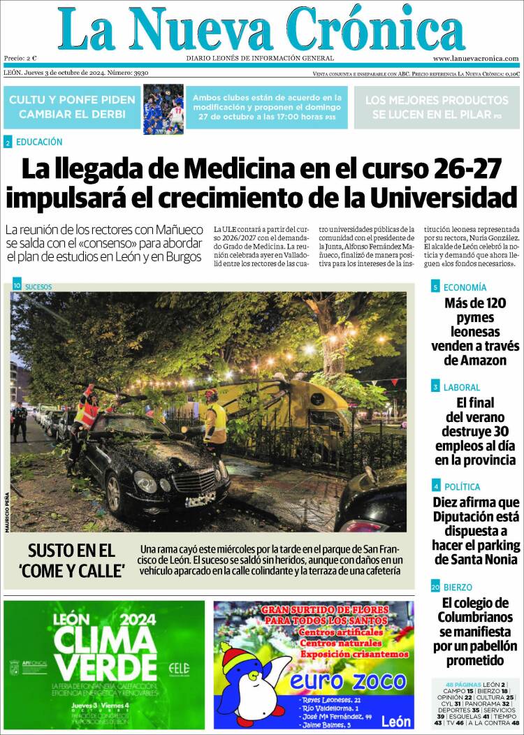 Portada de La Nueva Crónica (España)