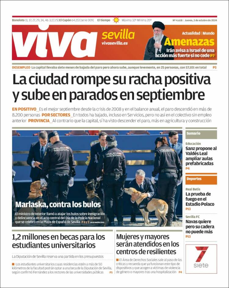 Portada de Viva Sevilla (España)