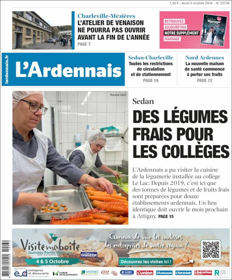 Portada de L'Ardenais (Francia)