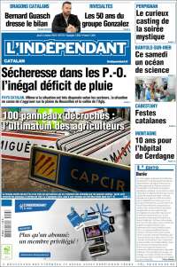 Portada de Le Indépendant (Francia)