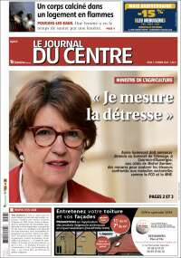 Portada de Le Journal du Centre (Francia)