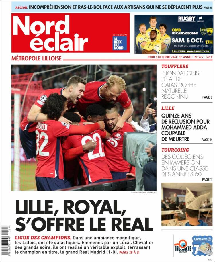 Portada de Nord Éclair (Francia)