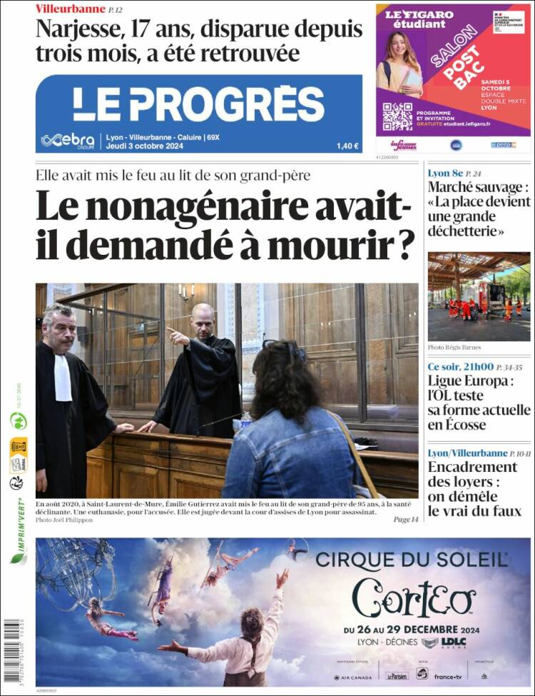 Portada de Progres de Fecamp (Francia)