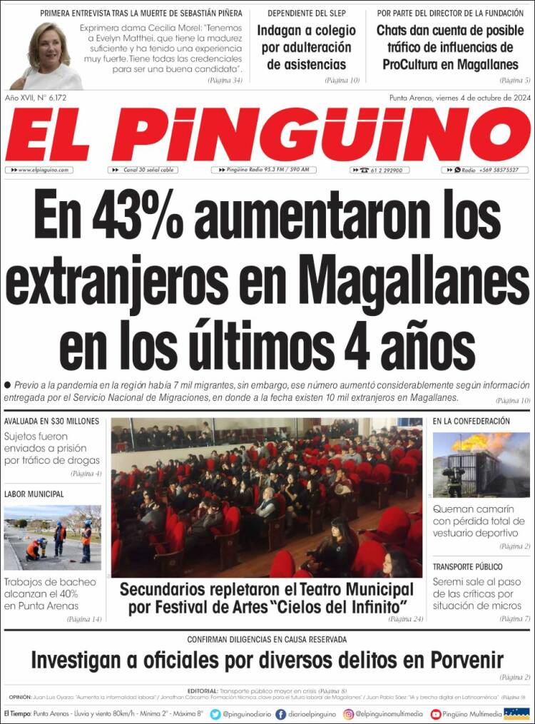Portada de El Pingüino (Chile)