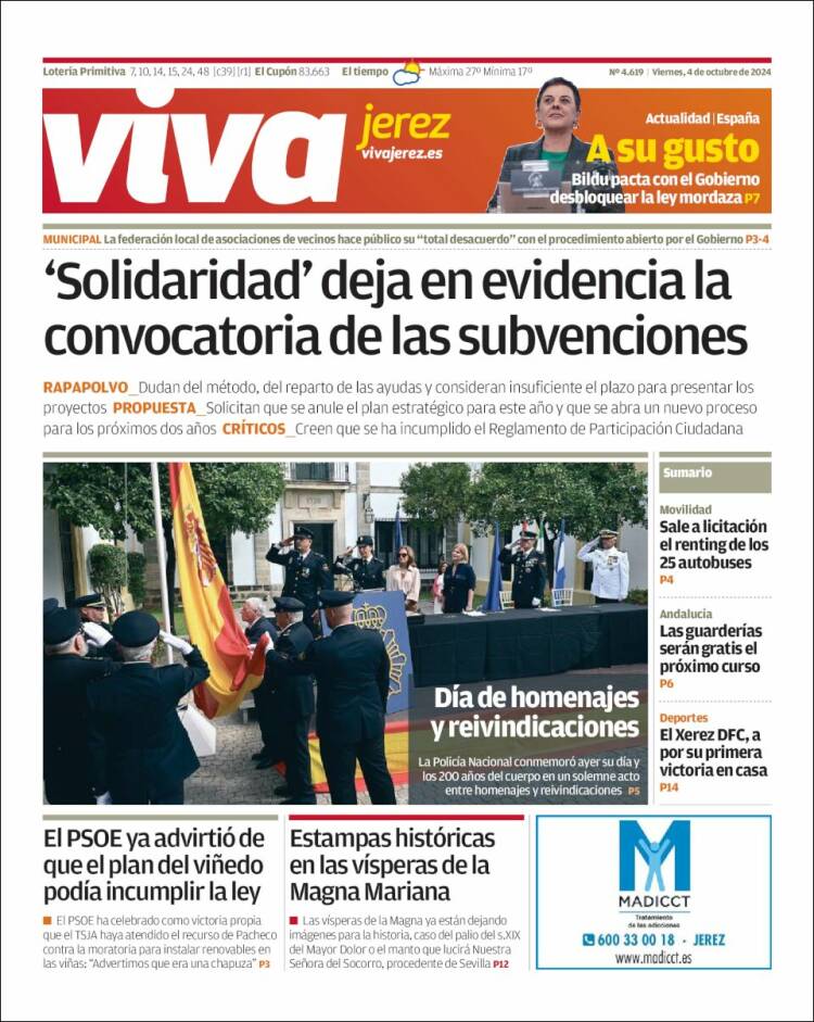 Portada de Información - Jerez (Spain)