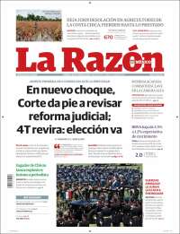 Portada de La Razón (México)