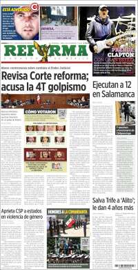 Portada de Reforma (México)